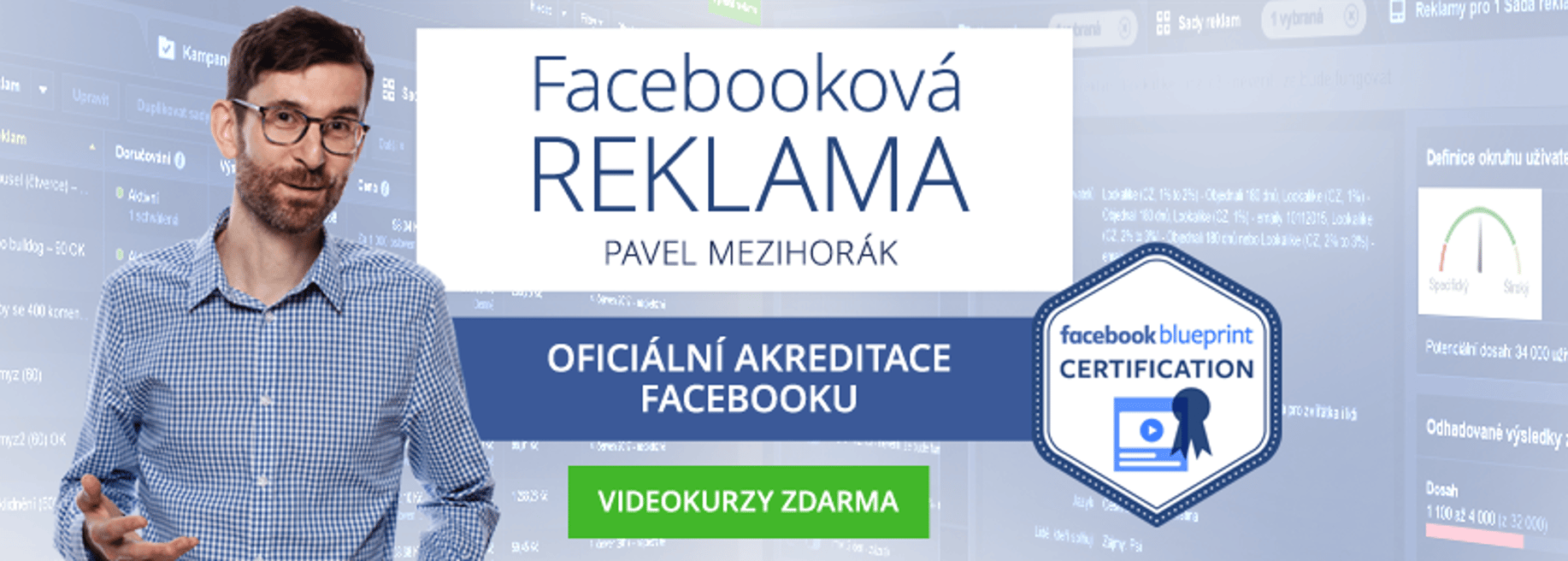 Facebooková reklama - Pavel Mezihorák - Cover photo