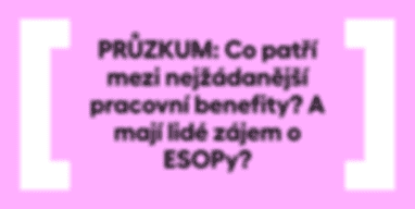 PRŮZKUM: Co patří mezi nejžádanější pracovní benefity? A mají lidé zájem o ESOPy?